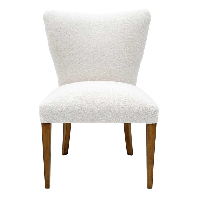 Mid-Century Italian Modern Boucle Side Chair, Italy, 1950s For Sale