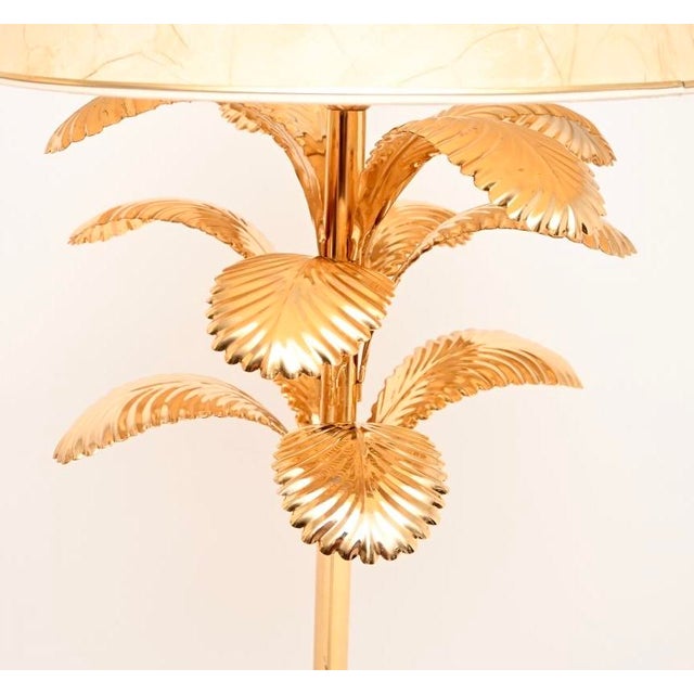 Metal Vintage Italian Brass Palm Tree Floor Lamps, 1970, Set of 2 For Sale - Image 7 of 11