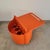 Vintage Orange Bar Coffee Table on Casters by Livia Castelli, 1972 For Sale - Image 3 of 8