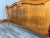 Vintage French Louis XVI Style Double Carved Bed in Oak For Sale - Image 9 of 10