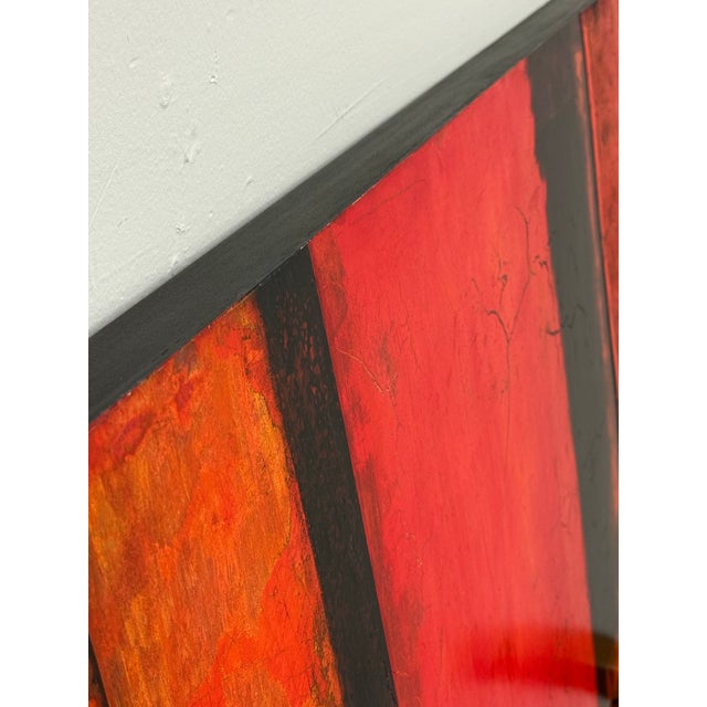 2020s Kathy Haydon "Fire of St. Augustine" Original Mixed Media Abstract Painting For Sale - Image 5 of 12