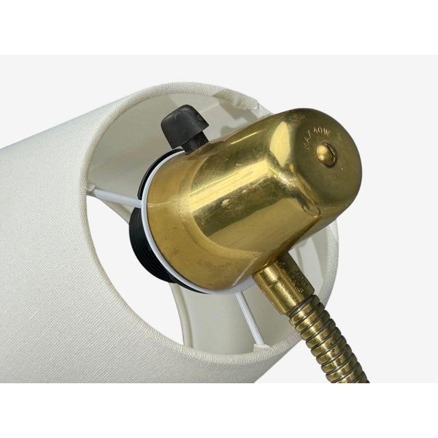 1950s Eskilstuna Elektrofabrik, Floor Lamp, Laqcuered Metal, Brass For Sale - Image 9 of 10