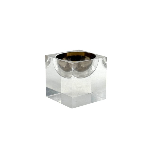 Space Age Clear Lucite Ashtray, Italy 1970s For Sale - Image 4 of 12