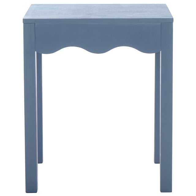 Cerulean Litith Square Wave Accent Table in Blue For Sale - Image 8 of 8