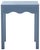 Cerulean Litith Square Wave Accent Table in Blue For Sale - Image 8 of 8