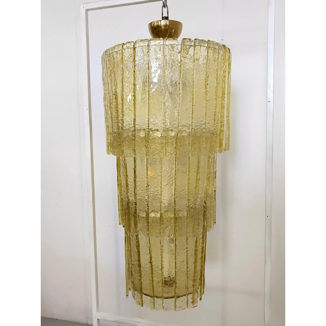 Golden Murano Glass Chandelier, Italy, 1980s For Sale - Image 13 of 13