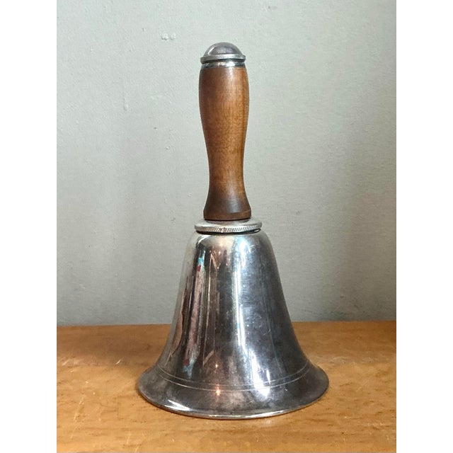 Vintage Silver and Wood Nautical Bell Cocktail Shaker For Sale - Image 12 of 12