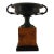 Vintage San Pacific Neoclassical Style Bronze Tazza For Sale