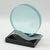 Modernist Bookends Black Granite and Glass Slab, circa 1980 For Sale In Atlanta - Image 6 of 8