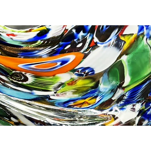 Murano Duck Sculpture with Colored Murrine in Blown Glass For Sale - Image 8 of 9