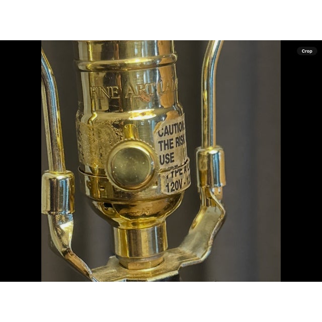 Beautiful Statement Piece-1990’s Fine Art Lamps Handcrafted Lighting “Castile” Urn Table Lamps For Sale - Image 9 of 11