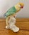 1980s Chinese Export Yellow Green Parakeet Budgie For Sale - Image 6 of 8