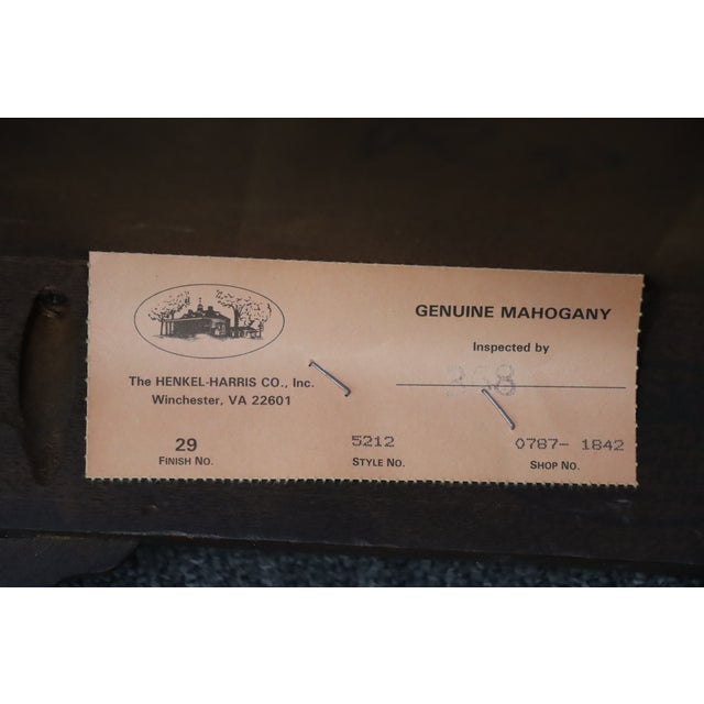 Henkel Harris Genuine Mahogany Butler’s Tray Coffee Table For Sale - Image 16 of 16