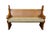 This pair of antique Victorian Gothic Revival church pews is crafted from premium quartersawn oak, showcasing a prominent,...