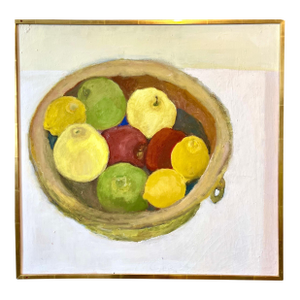 Apple Still Life Oil Painting Betsy Podlach American Post Feminist Modernist Art