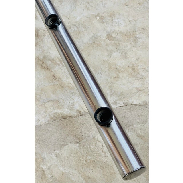 Lightolier Rare Mid-Century Modern ‘Lightolier’ 6 Bulb Vintage Chrome Finish Light Fixture For Sale - Image 4 of 11