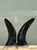 Vintage Natural Horns on Chrome Plinths - Set of 2 For Sale In West Palm - Image 6 of 12
