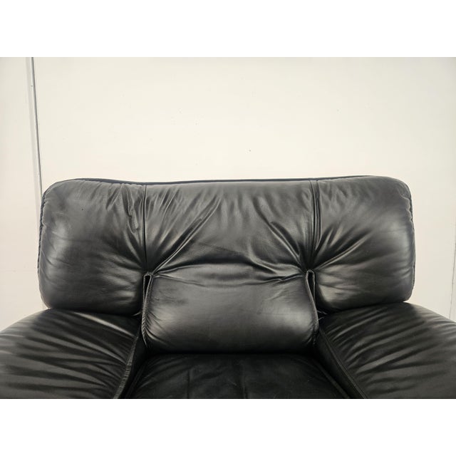 Animal Skin Red and Black Leather Armchair attributed to Nicoletti Salotti, 1980 For Sale - Image 7 of 18