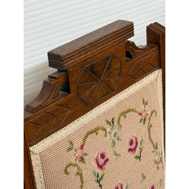 Victorian Eastlake Needlepoint Parlor Side Chairs, Pair For Sale In San Francisco - Image 6 of 13
