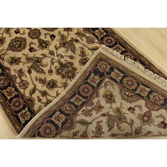 Agra Runner 4’1” X 11’10” Beige Wool Traditional Hand-Knotted Oriental Rug For Sale - Image 12 of 13