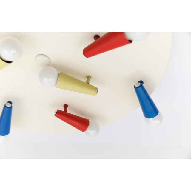 Mid-Century Modern Italian Flush Mount, 1960s For Sale - Image 9 of 16