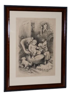 "The Watch on Christmas Eve" by Thomas Nast for Harper's Weekly C.1880s