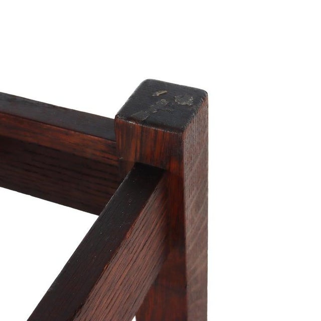 Wood Antique Stickley School Arts & Crafts Mission Oak Umbrella Stand C1910 For Sale - Image 7 of 9