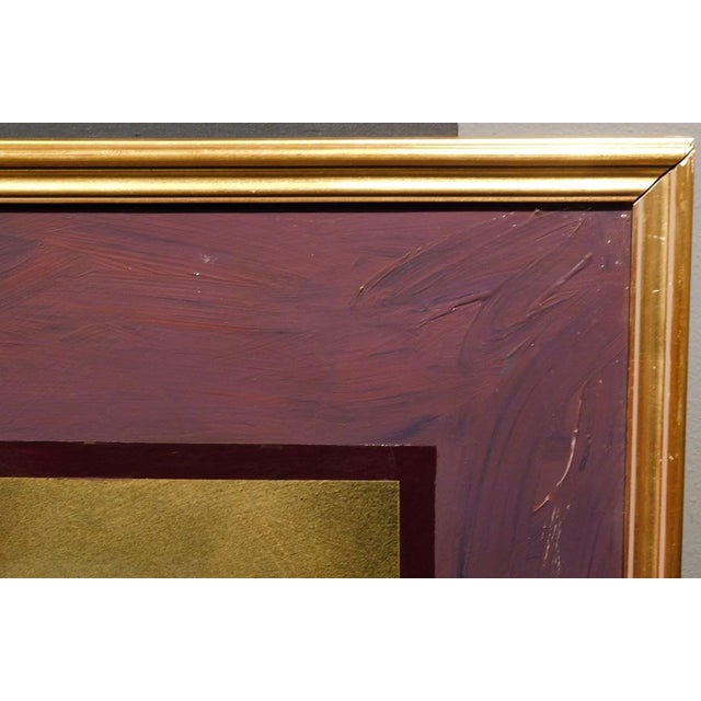 Impressionist Ward Churchill "Untitled" Acrylic on Board Not Signed Framed Art For Sale - Image 3 of 3