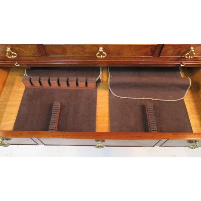 Wood 1950s Silver Service Mahogany Chest by Beacon Hill Furniture For Sale - Image 7 of 11