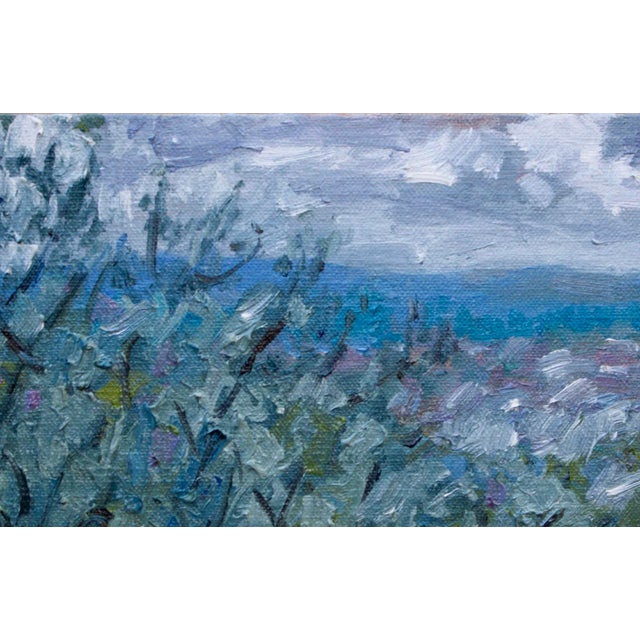 Contemporary Olive Grove, Expressionist Landscape Oil Painting For Sale - Image 3 of 8