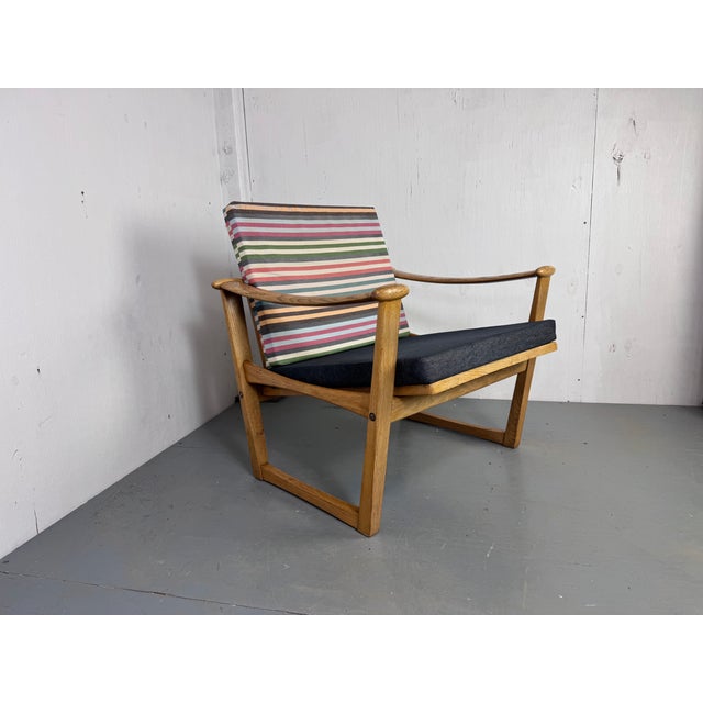Mid-Century Modern Danish Easy Chair in Oak by Finn Juhl for France & Søn, 1950s For Sale - Image 12 of 15