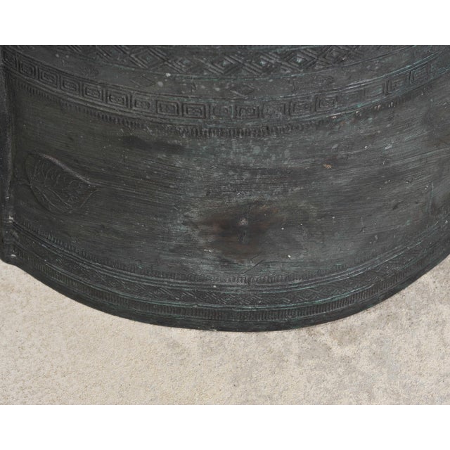 Southeast Asian Bronze Frog Rain Drum or Drinks Table For Sale - Image 18 of 18