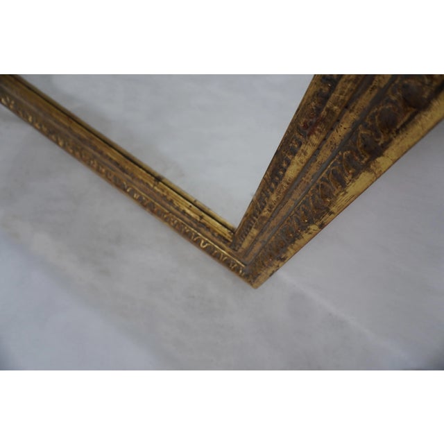 Wood Large Gold Leaf Mirror by Melissa Levinson For Sale - Image 7 of 8