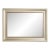 Late 20th Century Large Transitional Champagne Silver Wall Mirror With Copper-Tone Liner – 40" Console or Dresser Mirror For Sale