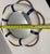 Late 20th Century Nautical Life Preserver Mirror | Coastal Rope Wall Mirror | Beach House Décor | Blue & White Maritime Wall Art For Sale - Image 5 of 5