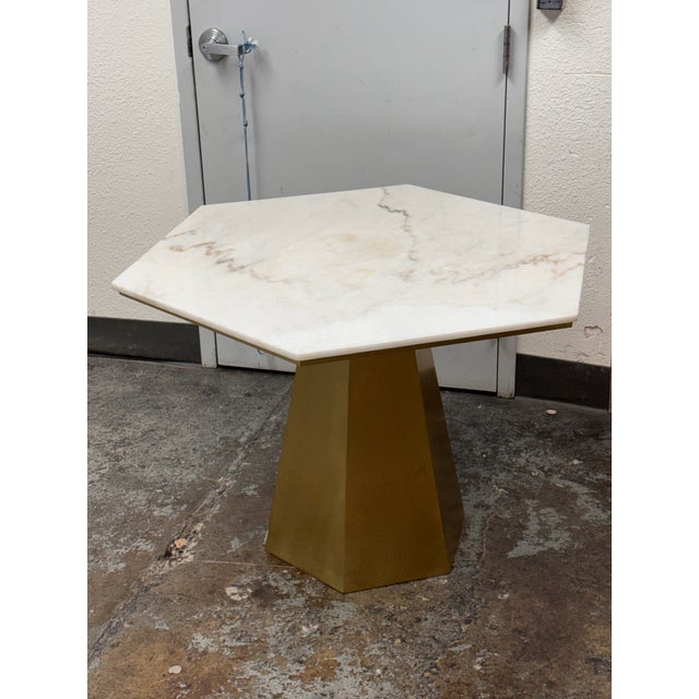 Industrial Noir Furniture Demetria Dining Table For Sale - Image 3 of 12
