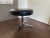 Black Vintage Modernist Chrome and Leather Stool Ottoman, 1970s For Sale - Image 8 of 8
