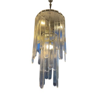 Murano Glass Waterfall Chandelier by Carlo Nason for Mazzega, 1970s For Sale