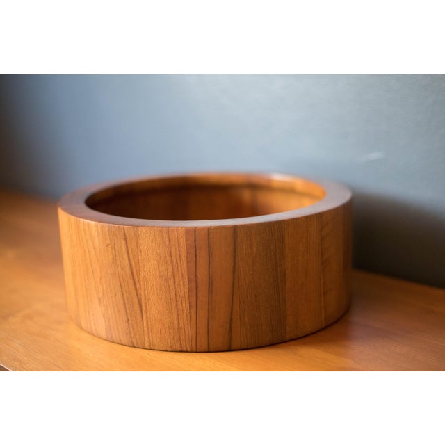 Dansk Vintage Danish Teak Salad Bowl Serving Set by Jens H. Quistgaard for Dansk For Sale - Image 4 of 15