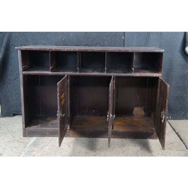 National Cash Register Co. Antique NCR National Cash Register Industrial Iron Steel Safe Cabinet For Sale - Image 4 of 12