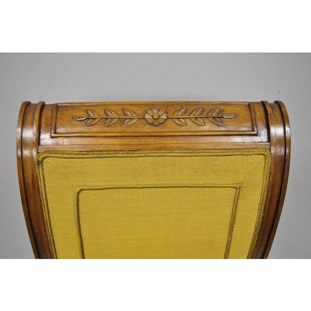 Mid 20th Century Mid 20th Century Karges French Regency Style Klismos Saber Leg Walnut Dining Chair - Set of 6 For Sale - Image 5 of 11