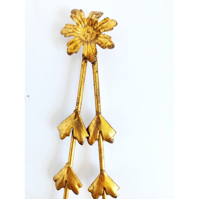 Vaughan Lighting Adam Style Gilt Metal 3 Lights Wall Sconces- A Pair For Sale - Image 10 of 12
