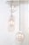 White Vintage Three-Light Pendant Lamp, 1960s For Sale - Image 8 of 15