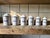 Enameled Sheet Metal Spice Jars, 1940s, Set of 6 For Sale - Image 10 of 10