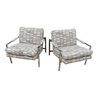 Milo Baughman for Thayer Coggin Lounge Chairs - A Pair For Sale