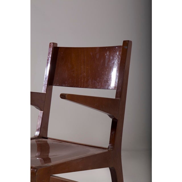 Set of Vintage Wooden Chairs, 1950 For Sale - Image 10 of 15