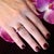 Pink Diamond Pink Tourmaline Rubellite Ring 6.5 14k White Gold 2.45 TCW Certified For Sale - Image 8 of 11