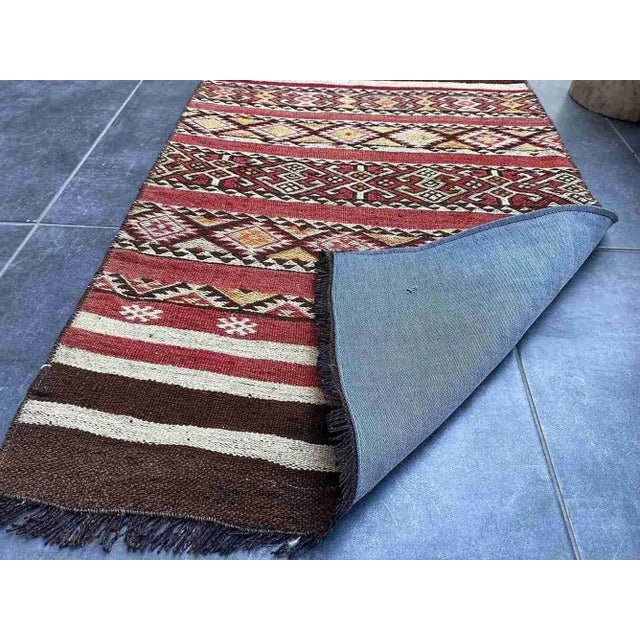 Multi Colour Anatolian Kilim Rug, 1950s For Sale - Image 3 of 7