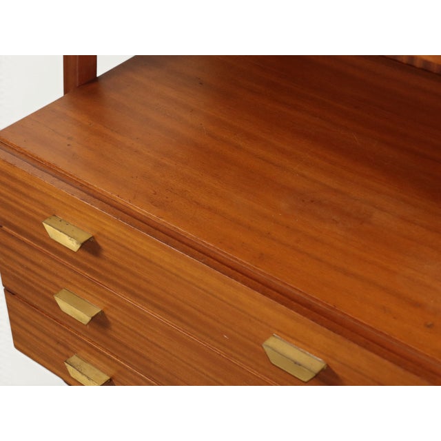 Vintage Italian Wood Bookcase, 1960s For Sale - Image 9 of 18