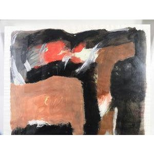 Adriano Parisot, Abstract Composition, 1985, Oil on Paper For Sale - Image 3 of 14